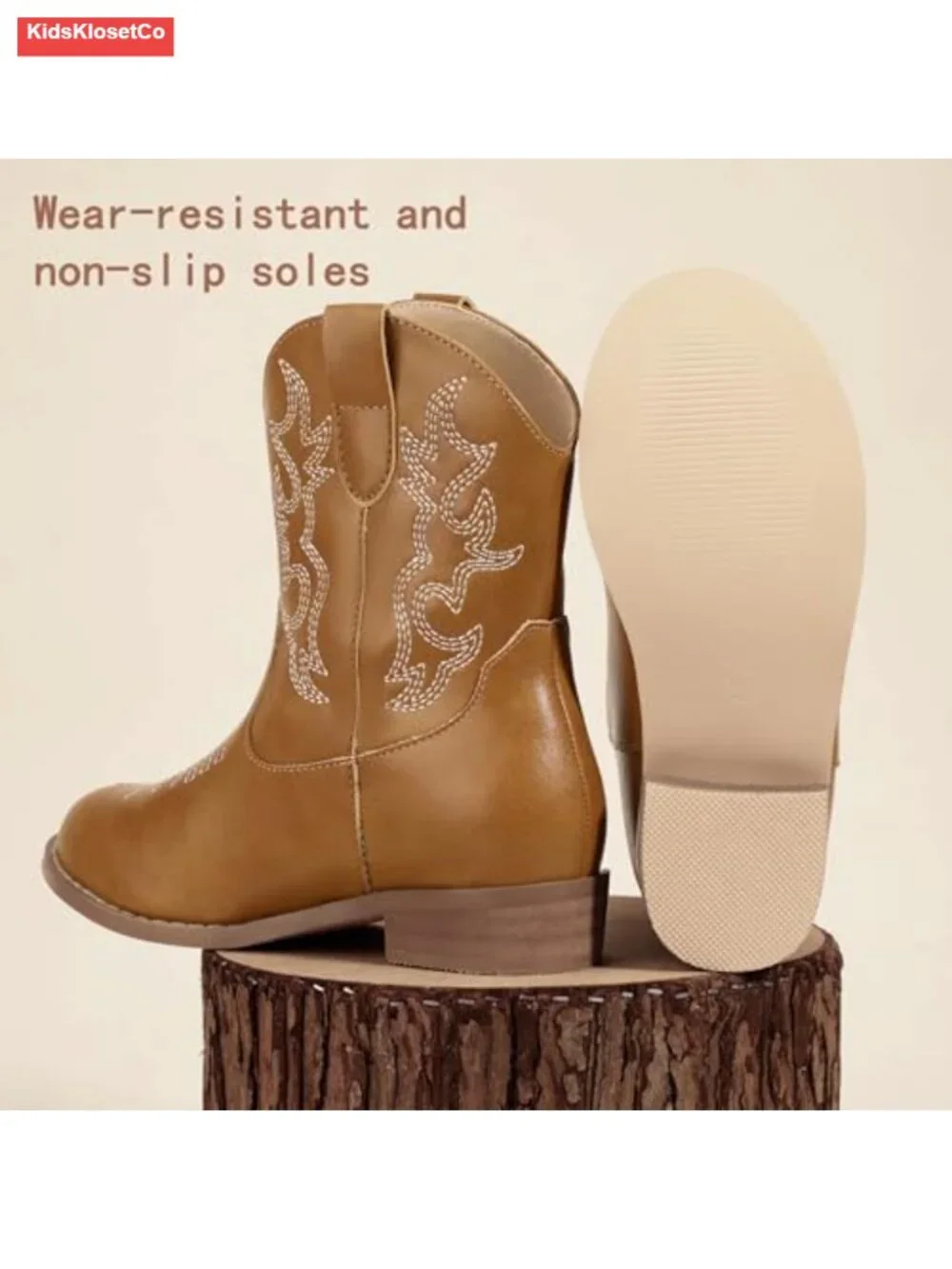 Girls Toddler Cowgirl Boots Round Toe Kids Cowboy Boots Western Booties